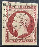 FRANCE 1854 - Canceled - YT 17A - 80c - 1853-1860 Napoléon III.