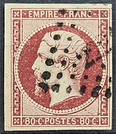 FRANCE 1854 - Canceled - YT 17A - 80c - 1853-1860 Napoléon III