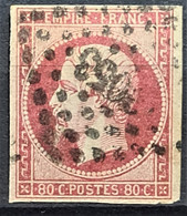 FRANCE 1854 - Canceled - YT 17A - 80c - 1853-1860 Napoleon III