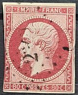 FRANCE 1859 - Canceled - YT 17B - 80c - 1853-1860 Napoléon III.