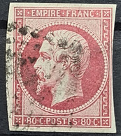 FRANCE 1859 - Canceled - YT 17B - 80c - 1853-1860 Napoléon III