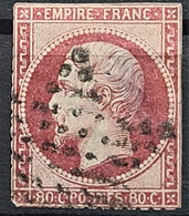 FRANCE 1862 - Canceled - YT 24 - 80c - Dentelure Coupé! - 1862 Napoleon III