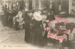 Nice - Marché Fleurs - Cachet : Association - Dames Françaises, 15ème Corps D'armée , Hôpital Auxiliaire Territoire 221 - Marchés, Fêtes