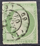 FRANCE 1854 - Canceled - YT 12 - 5c - 1853-1860 Napoleone III