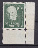 BRD - 1951 - Michel Nr. 144 Ecke - Postfrisch - 26 Euro - Neufs