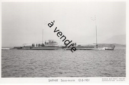 SAPHIR, Sous-marin,  12-5-1931 - Onderzeeboten