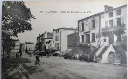 C. P. A. : 63 AUBIERE : Place Des Ramacles, G. D'O., Animé , Timbre En 1921 - Aubiere