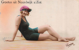 Groeten Uit NOORDWIJK Aan ZEE Jeune Femme Carmen Maillot De Bain-Erotique-Pin-Up-Timbre-Stamp-Briefstempel - Noordwijk (aan Zee)