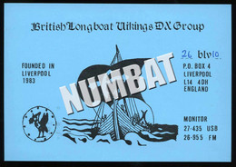 QSL CARD CB RADIO - UNITED KINGDOM - CB-Funk