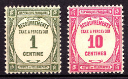 Taxe  55 Et 56 - 2 Valeurs - Neufs N* - Très Beaux - 1859-1955 Nuevos