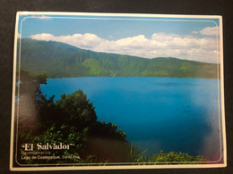 Postcard El Salvador, Coatepeque Lake 2012 (  Butterflies And International Rotary Stamps ) - El Salvador