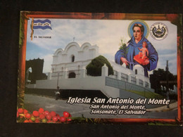 Postcard El Salvador, San Antonio Del Monte Church  2012 (  Firefighters Stamps ) - El Salvador