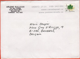 CANADA - 2004 - 1,40 Maple Leaf - Medium Envelope - Viaggiata Da Burnaby Per Brussels, Belgium - Storia Postale