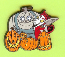 Pin's BD Disney Béhémoth & Am (L'Étrange Noël De Monsieur Jack) Citrouilles - 1DD03 - Disney