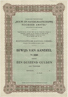 Titre Ancien - N.V. Bouw En HandelMaatschappij Noorder Amstel - Titel Van 1927 -Blanco - Autres & Non Classés