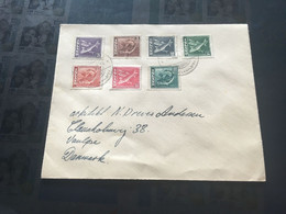 (3 C 13) Island Letter Posted To Denmark - Late 1940's ? Fish - Covers & Documents