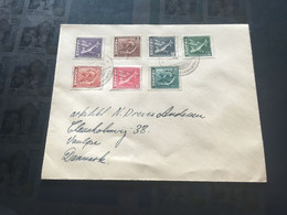 (3 C 13) Island Letter Posted To Denmark - Late 1940's ? Fish - Cartas & Documentos