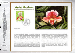 ✅ " ORCHIDEE MABEL SANDERS " Sur Feuillet CEF 1er Jour Nté De 2005 N° YT 3764. FDC - Orchidee