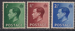 GB 1936 KEV111 3 X Definitive Umm SG 457 - 459 - 460 ( J1066 ) - Unused Stamps