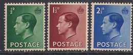 GB 1936 KEV111 3 X Definitive Umm SG 457 - 459 - 460 ( J1066 ) - Ungebraucht