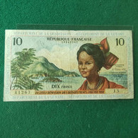 GUYANE  10 FRANCS 1964 Afrique D'outre Mer - Other - Africa