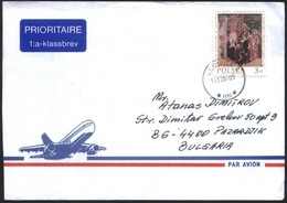 Mailed Cover With Stamp Christmas 2007 From Poland - Cartas & Documentos