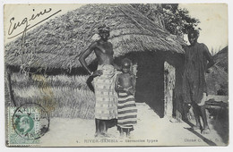 GAMBIA RIVER SARRACCOLES TYPES POST CARD NUDE - Gambie