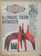 Journal Libération (9 Octobre 1992) Papon - Allemagne - Calder - 1950 - Nu