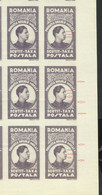 Error Rmania 1947 ,, Fundatia Regele Mihai I '' -- Double Image - Sheet X25.-- MNH - Plaatfouten En Curiosa