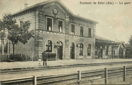 Seltz * Gruss Souvenir * La Gare * Station * Ligne Chemin De Fer Bas Rhin - Autres & Non Classés