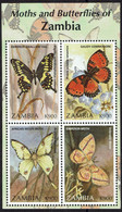 ZAMBIE 1997 - PAPILLONS - BUTTERFLIES - Bloc De 4 Provenant Du (YT BF 26) -  NEUFS ** - Zimbabwe (1980-...)