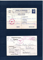 Lot  2  Cartes SALON DU PRISONNIER & Kriegsgefangenenpost - Guerra Del 1939-45