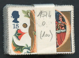 Grande Bretagne - Great Britain - Großbritannien Lot 1991 Y&T N°1574 - Michel N°1367 (o) - Lot De 100 Timbres - Feuilles, Planches  Et Multiples