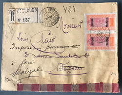 Soudan Français N°28 Sur Enveloppe Recommandée TAD KOULOUBA 20.2.1923 - (W1393) - Lettres & Documents