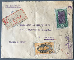 Moyen-Congo, Divers Sur Enveloppe Recommandée TAD MIBAIKI, Moyen Congo 1929 - (W1438) - Lettres & Documents
