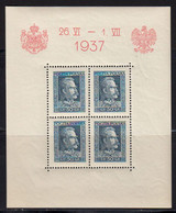 Pologne 1937 Yvert   BF 3 ** Neufs Sans Charnière. Visite Roi Carol De Roumanie. (2006t) - Blocks & Sheetlets & Panes