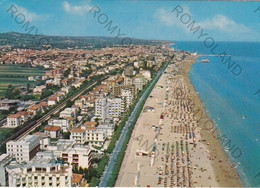 CARTOLINA  SENIGALLIA,ANCONA,MARCHE,RIVIERA ADRIATICA,VEDUTA AEREA,MARE,SOLE,ESTATE,VACANZA,SPIAGGIA,VIAGGIATA 1972 - Senigallia