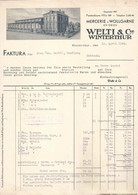 Rechnung  "Welti, Mercerie & Wollgarne, Winterthur"         1944 - Suisse