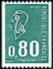 France Roulette N° 1894 ** Marianne De Béquet -  Le 0f80 Vert - Roulettes