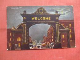 Night View.  Welcome Arch.   Denver   Colorado     Ref  5304 - Denver