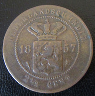Indes Néerlandaises / Nederlandsch Indie - Monnaie 2 1/2 Cent. 1857 - Indes Neerlandesas