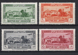 GRAND LIBAN Poste Aérienne N°75* à 78* Neufs Charnières TB Cote : 24,00 € - Airmail