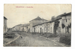 CPA 88 OELLEVILLE Grande-Rue - Autres Communes