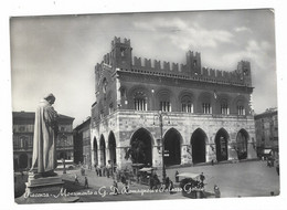 12.789 - PIACENZA MONUMENTO A G D ROMAGNOSI E PALAZZO GOTICO ANIMATA 1953 - Piacenza