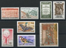 RC 19316 ANDORRE COTE 32€ - 1985 ANNÉE COMPLETE SOIT 8 TIMBRES N° 337 / 344 NEUF ** MNH TB - Annate Complete