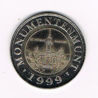 # NEDERLAND  MONUMENTENMUNT 1999 DRIEBERGEN - RIJSENBURG 5 DE NOOT - Souvenir-Medaille (elongated Coins)