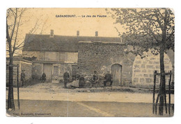 CPA 95 - GADANCOURT - LE JEU DE PAUME (carte Toilée Couleur) - Sonstige Gemeinden