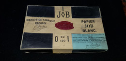 BOITE Cachetée Publicitaire Papier A Rouler Français Feuilles A Cigarettes Marque JOB BLANC Déposé Jean BARDOU Perpignan - Sonstige & Ohne Zuordnung