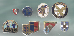 PINS PIN'S MILITAIRE ARMEE 517 EGF EISENHOWER USA MUSEE INFANTERIE FNACA CSG ESPACE EGM EE MS OFFICIERS  LOT 8 PINS - Militaria
