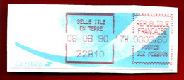 Vignette Affranchissement Type Comète 3,80 Belle Isle En Terre 22810 - 15-12-1993 - 1988 « Comète »